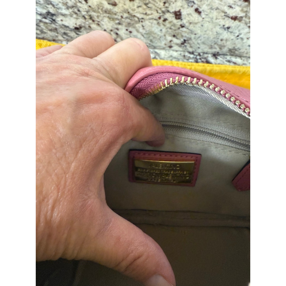 Women's Mario Valentino Pink Leather Crossbody Bag - Picture 7 of 8